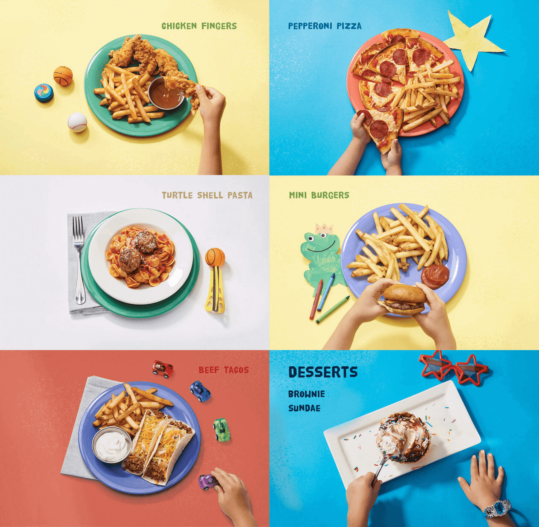 Kids menu